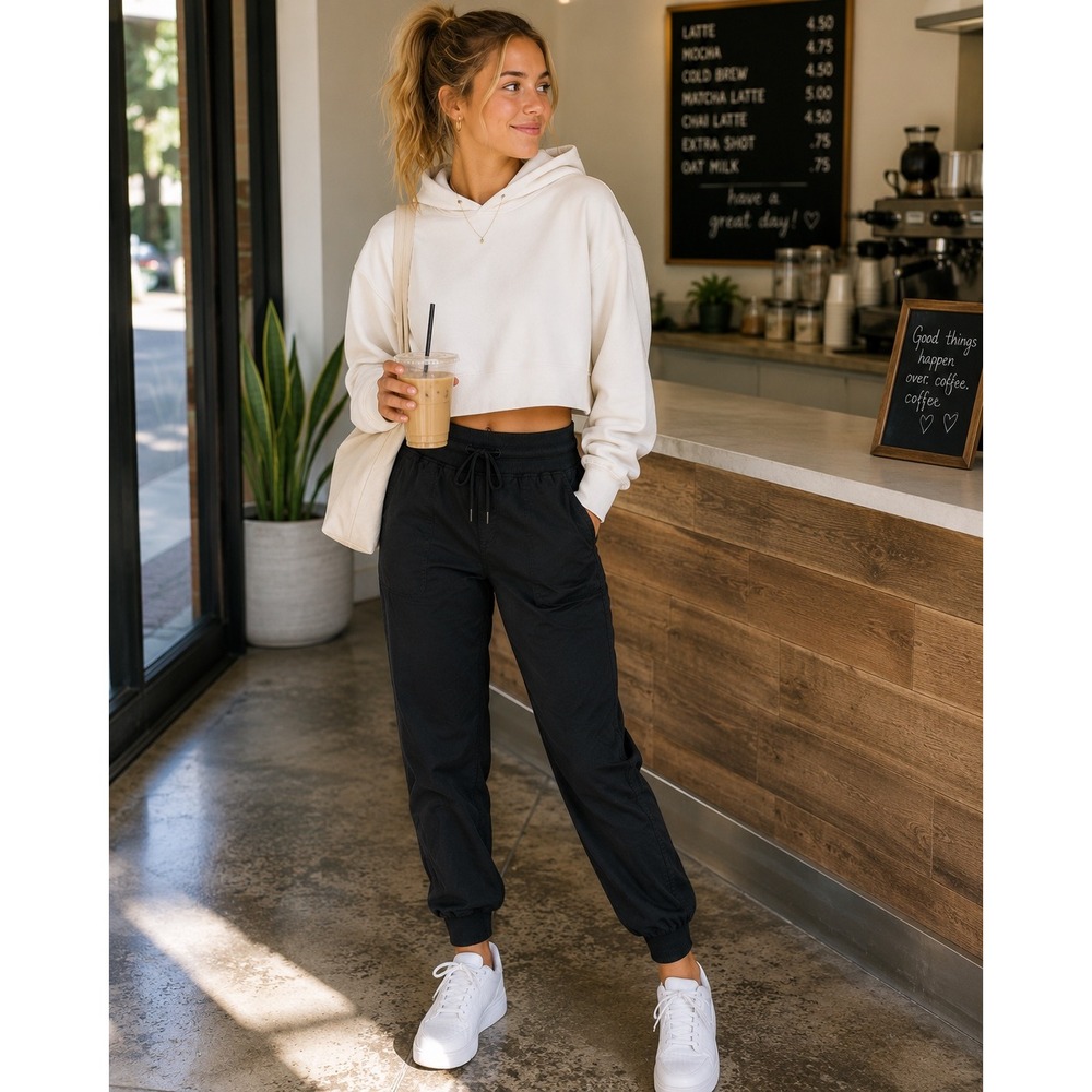 Lululemon Dance Studio Jogger Black Lightweight Athleisure Travel Active Sz 4